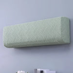 housse anti poussière climatiseur polyester vert clair motif géométrique moderne facile nettoyer fixation