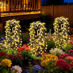 guirlande solaire extérieure cascade lumières LED rouge bleu vert jaune blanc festif
