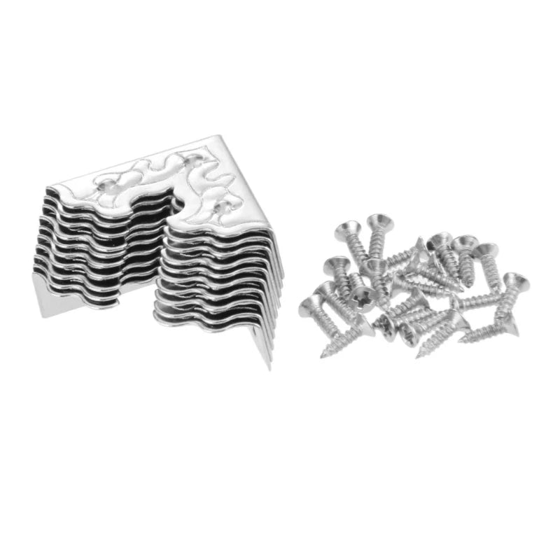 cornières décoratives vintage bronze doré argenté ornements floraux géométriques 10pc 20pc 30pc