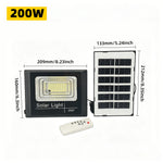 lampe solaire 50w 100w 200w 300w 500w ip67 panneau solaire led noire moderne