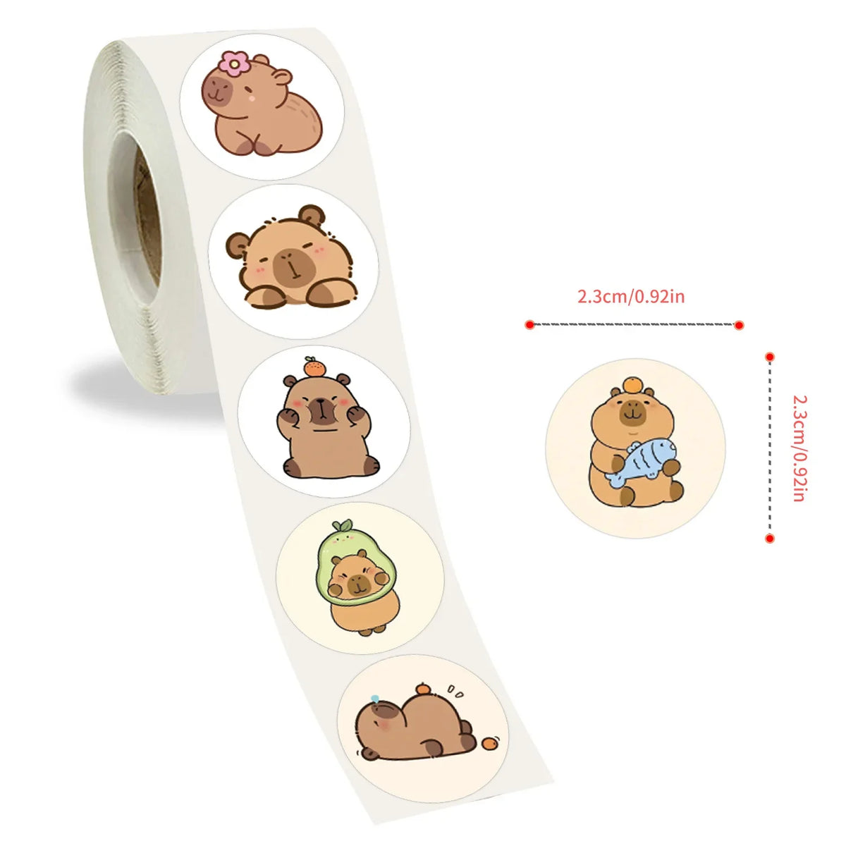 autocollants animaux mignons dessins animés cartoon adhésifs collection scrapbook étanches 500 pièces