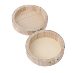 boîte bijoux ronde bois classique couvercle rabattable rangement vintage opaque