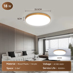 lampe led moderne bois blanc fixée plaque montage câbles