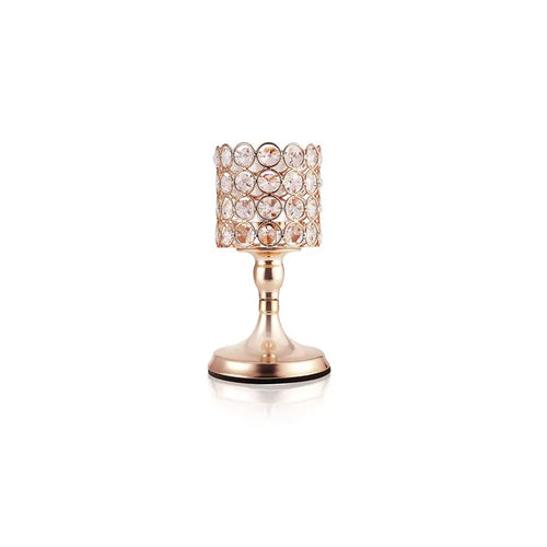 bougeoir or strass moderne élégant décoration intérieure petite bougie chauffe plat base solide métal
