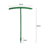 support plante plastique vert foncé moderne 12 pièces tiges fixations jardin fleurs