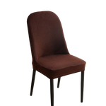housses chaise peluche grise carreaux moderne polyester élasthanne banquet mariage salle manger fauteuil