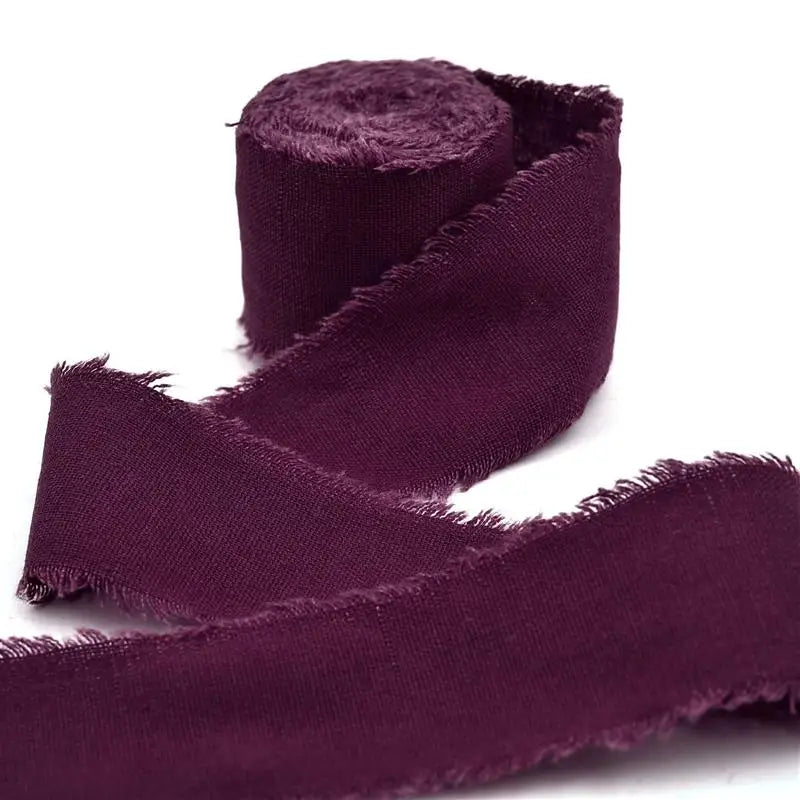 rubans coton coloris unis classiques vert olive jaune rose pâle rouge bleu blanc marron