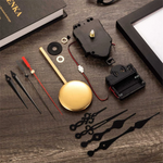 horloge quartz kit diy aiguilles métal brillant noir or rouge vintage