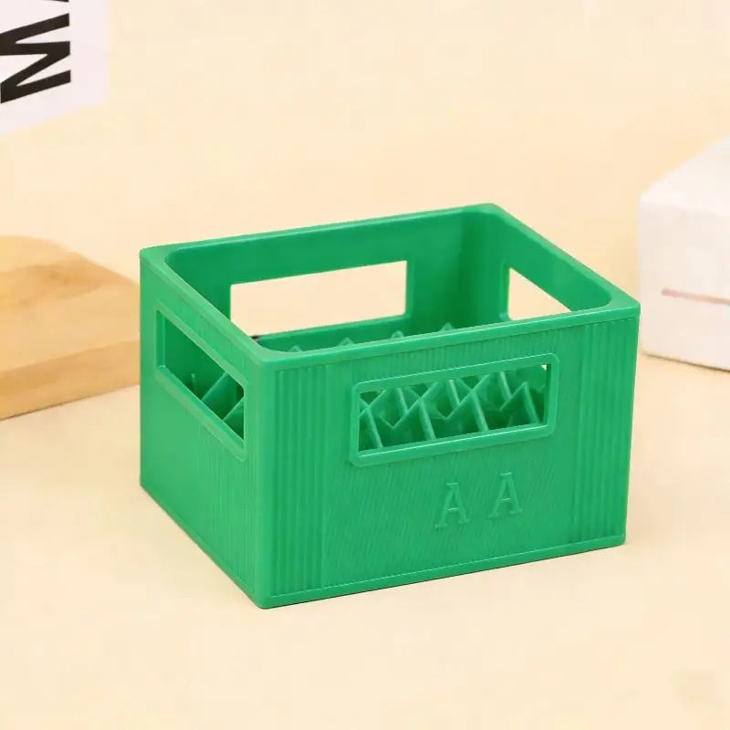 boîtes piles rose vert jaune bleu pratique moderne poignées incluses piles aa