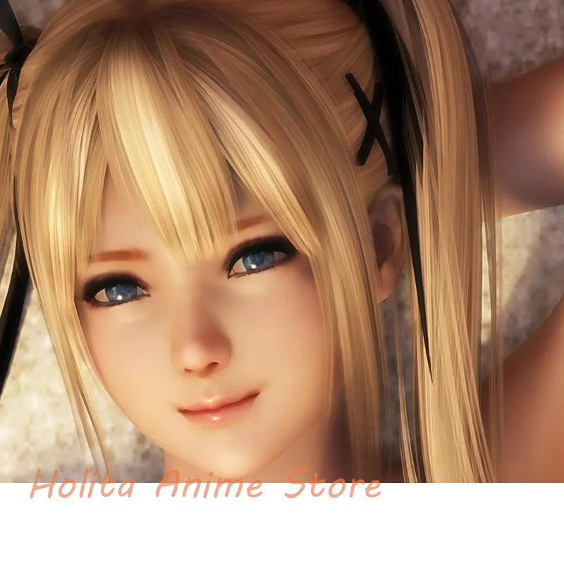 housse coussin corps anime marie rose polyester coton double face impression moderne blonde lisse