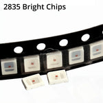diodes led jaune rouge vert blanc chaud violet orange électronique modernes 2835 bright chips