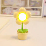 lampe led fleur rose bleu violet jaune mignon veilleuse vacances