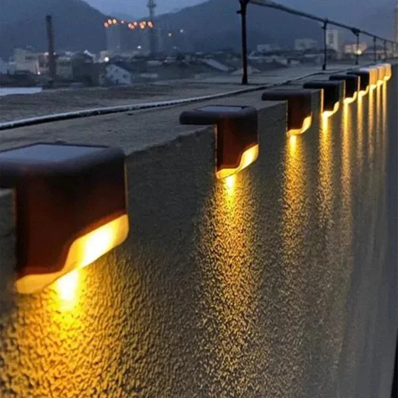 lumières solaires led étanches noires marrons modernes autoinstallables patio jardin extérieur