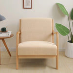 housse fauteuil moderne tissu carreaux beige rouge gris extensible polyester lavable echangetable