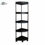 étagère roulettes moderne noire blanc multi niveaux réutilisable