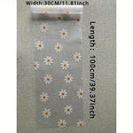 tapis adhésif transparent motifs marguerites texturés 30x100cm tiroirs armoires cuisine
