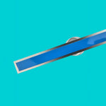 bande lumineuse led blanc bleu transparent moderne clips fixations connecteurs électriques