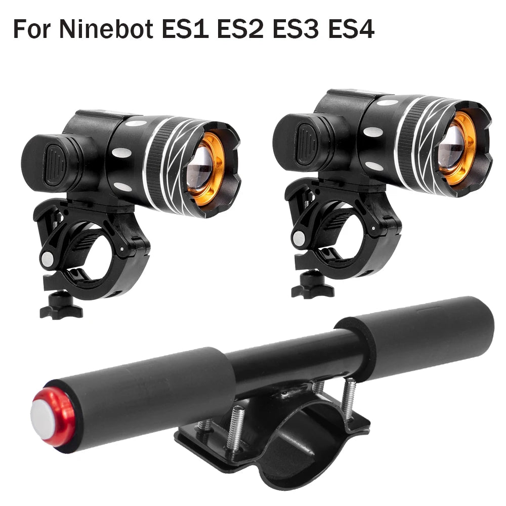 lampe frontale vélo noir orange rouge moderne clips fixations sécurité visibilité