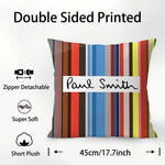 housse coussin multicolore rayures horizontales contemporain non toxique polyester fixations
