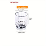 lampe moderne transparente strass argentée élégante éclairage quotidien verre métal