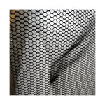tissu maille hexagonale polyester transparent noir blanc bricolage décoration fond scène respectueux environnement minimaliste