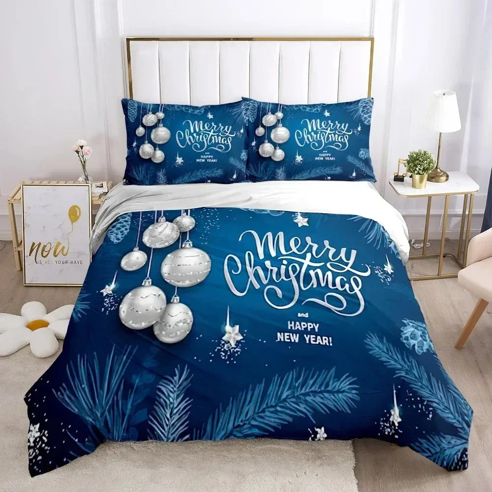 Housse de couette sur lit avec design moderne et motifs joyeux