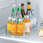 support rangement rotatif transparent moderne boissons réutilisable sans fixation visible