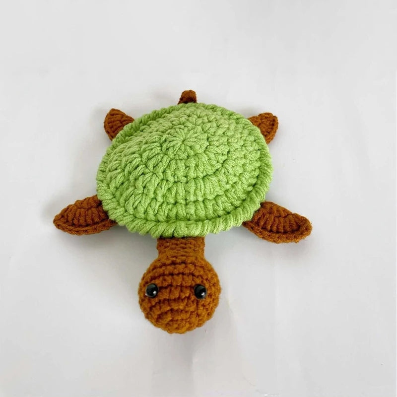 coasters crochetés lézard créatifs artisanaux beige bleu vert adhésifs mignons 3d diys