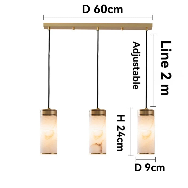 suspension lumineuse marbre moderne blanc doré réglable e27 led chambre salon