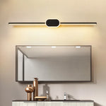 lampe miroir moderne noir blanc led tricolore mur applique aluminium