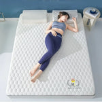 matelas latex blanc gris moderne texture hexagonale respirant doux silencieux
