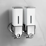 distributeur savon liquide mural noir argent acier inoxydable abs 500ml 1000ml 1500ml moderne minimaliste