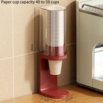 distributeur tasses papier adhésif moderne beige rouge tissé