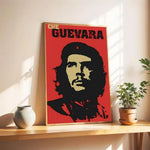 affiche che guevara pop art révolution bleu blanc portrait décoration murale moderne
