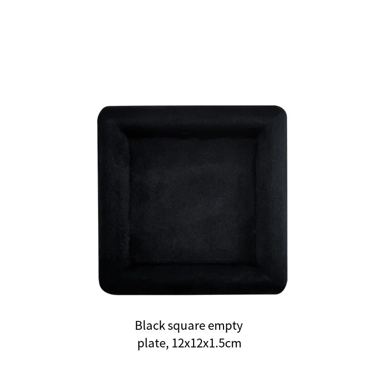 plateau bijoux velours moderne vert beige rose gris noir exposé domicile