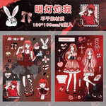 autocollants manga personnages textes confettis bleu violet noir blanc opaques scrapbooking álbum journal intime