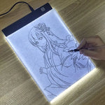tablette graphique led transparente moderne dessin peinture enfant adulte réglage luminosité a4 a5