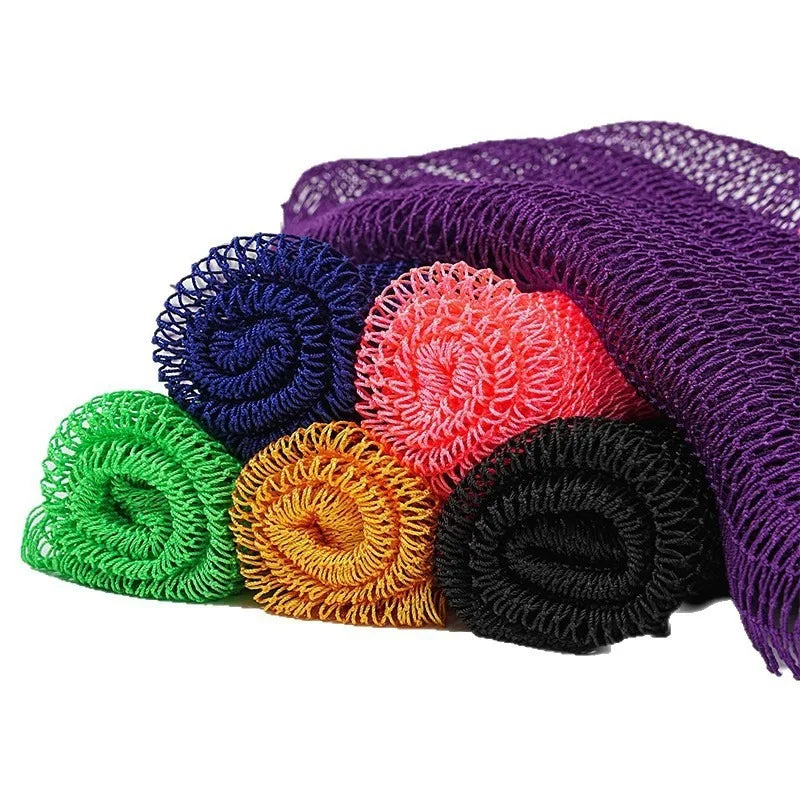 serviettes bain nylon vert olive noir maille fine absorbantes traditionnelles