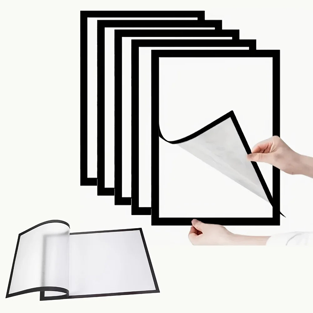 cadres photo aimants noir mat modernes photos notes a4 a6 golden