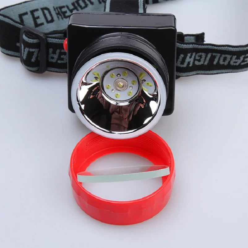 lampe frontale led rouge noire ceinture ajustable batterie usb camping rando pratique fonctionnelle