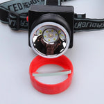 lampe frontale led rouge noire ceinture ajustable batterie usb camping rando pratique fonctionnelle
