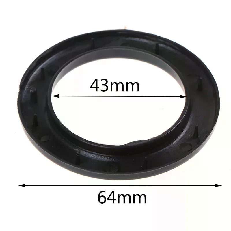 anneaux fixation rideaux plastique noir blanc simples 43mm 64mm decoration interieur accessoire fenetre