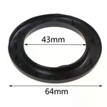 anneaux fixation rideaux plastique noir blanc simples 43mm 64mm decoration interieur accessoire fenetre
