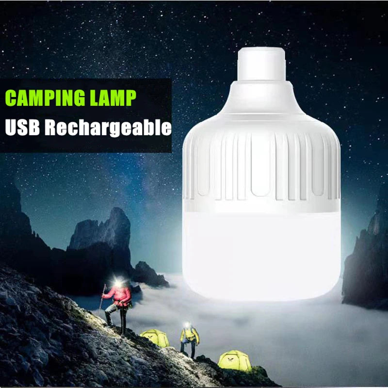 lampe camping rechargeable usb blanc ridge moderne crochet interrupteur trois positions