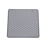 tapis protection anti chaleur silicone moderne noir jaune violet grille hexagonale