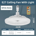 ventilateur moderne lampe led télécommande variateur vitesse luminosité blanc fixations vis