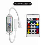 contrôleur lumière led wifi 28 touches 2048 pixels ws2812b ws2811 app vert blanc moderne