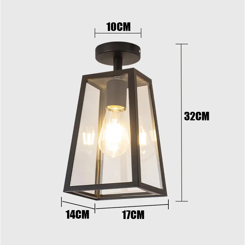 lampe suspension moderne noire transparente fixée mur éclairage quotidien led interrupteur bouton