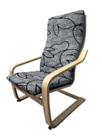 housse chaise gris clair fleurs blanches moderne salon élasthanne polyester imperméable extensible