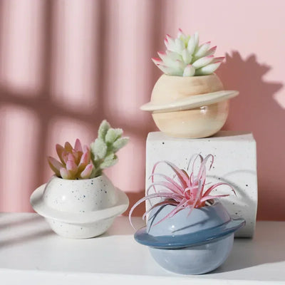 Cache-pot céramique blanc Groot pour plantes